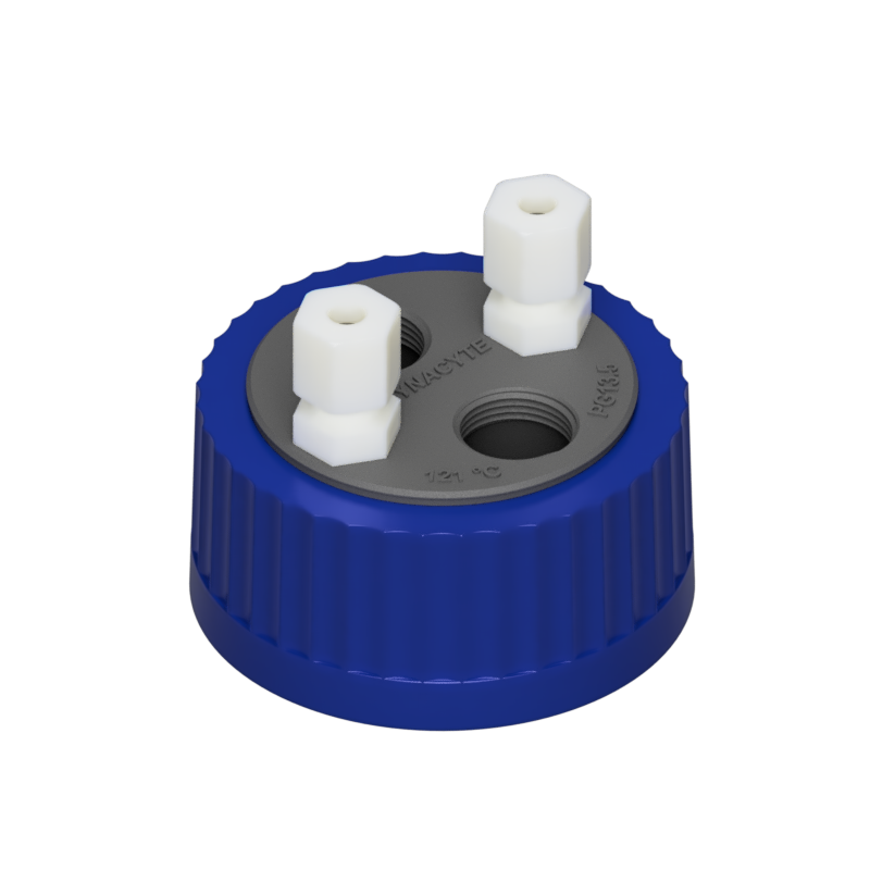 4-port Cap (2x Fluid Ports, 2x Probe Ports)